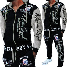Load image into Gallery viewer, ZOGAA 2019 Brand Men Tracksuit 2 Piece Tops and Pants Mens Sweat Suits Set Letter Print Plus Size Jogger Sets for Men Clothing