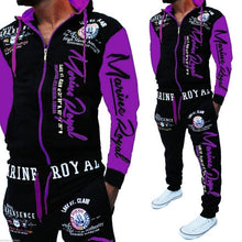 Load image into Gallery viewer, ZOGAA 2019 Brand Men Tracksuit 2 Piece Tops and Pants Mens Sweat Suits Set Letter Print Plus Size Jogger Sets for Men Clothing